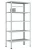Стеллаж металлический Титан МС-750 2300x700x600/4 Стеллаж металлический Титан МС-750 2300x700x600/4