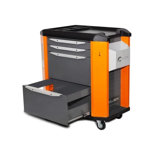 Тележка инструментальная ToollBox TBP-4 (оранжевая)